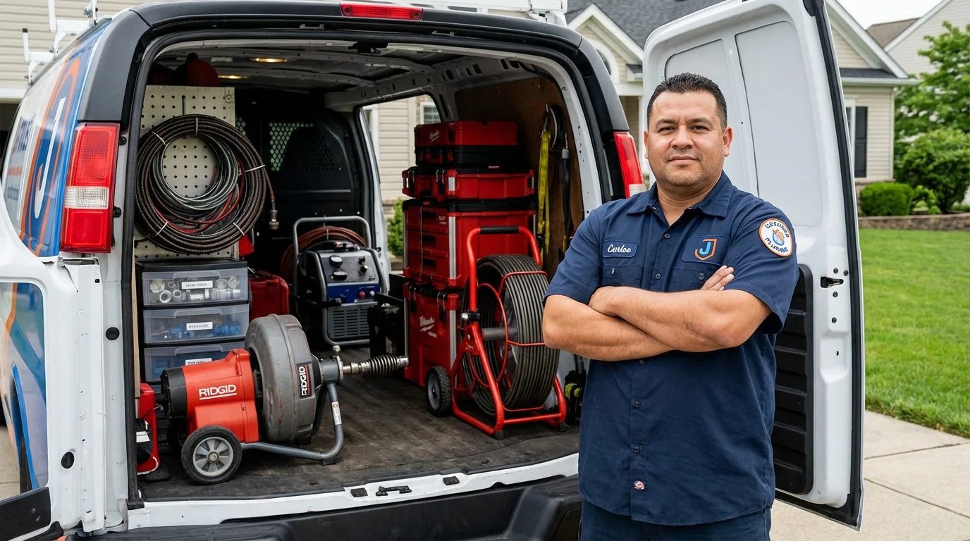 Professional drain cleaning equipment and Johns Plumbing LLC plumber in Batesburg