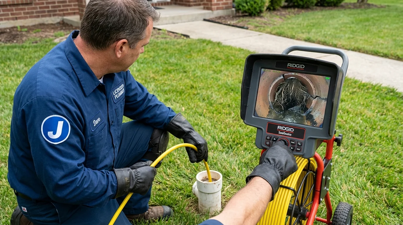 Sewer camera inspection being performed by Johns Plumbing LLC in Batesburg